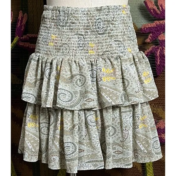 Elan Paisley Skirt S