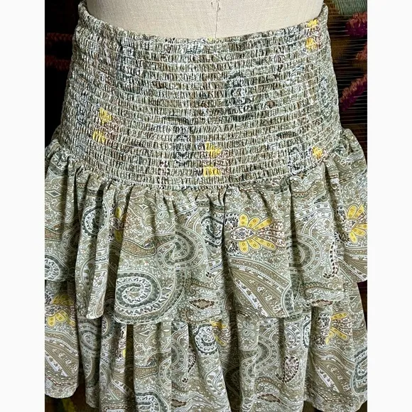 Elan Paisley Skirt S