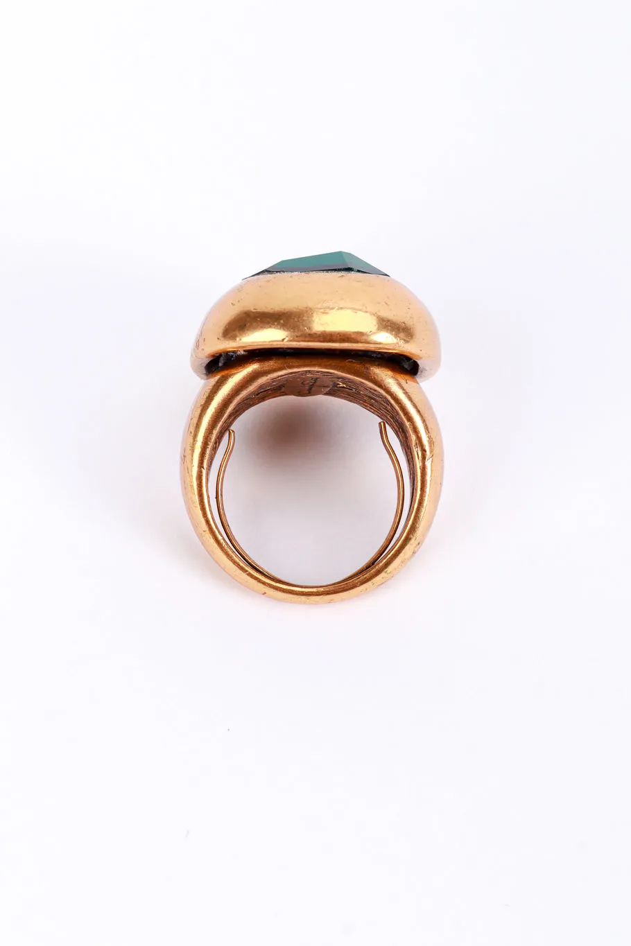 Emerald Crystal Statement Ring