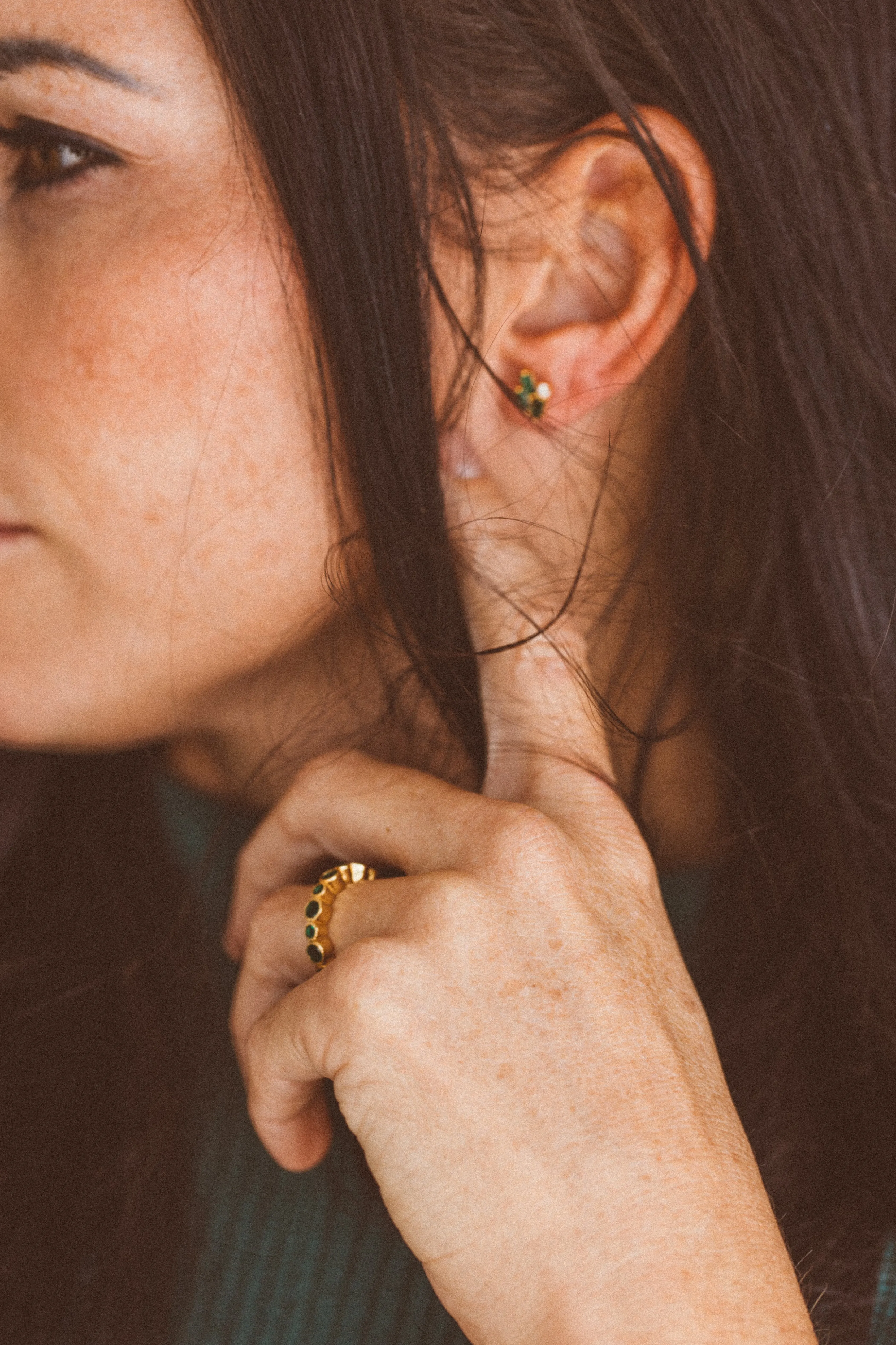 Emerald Stud Earring