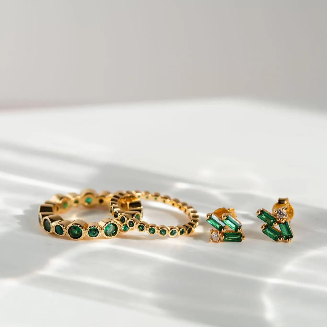 Emerald Stud Earring