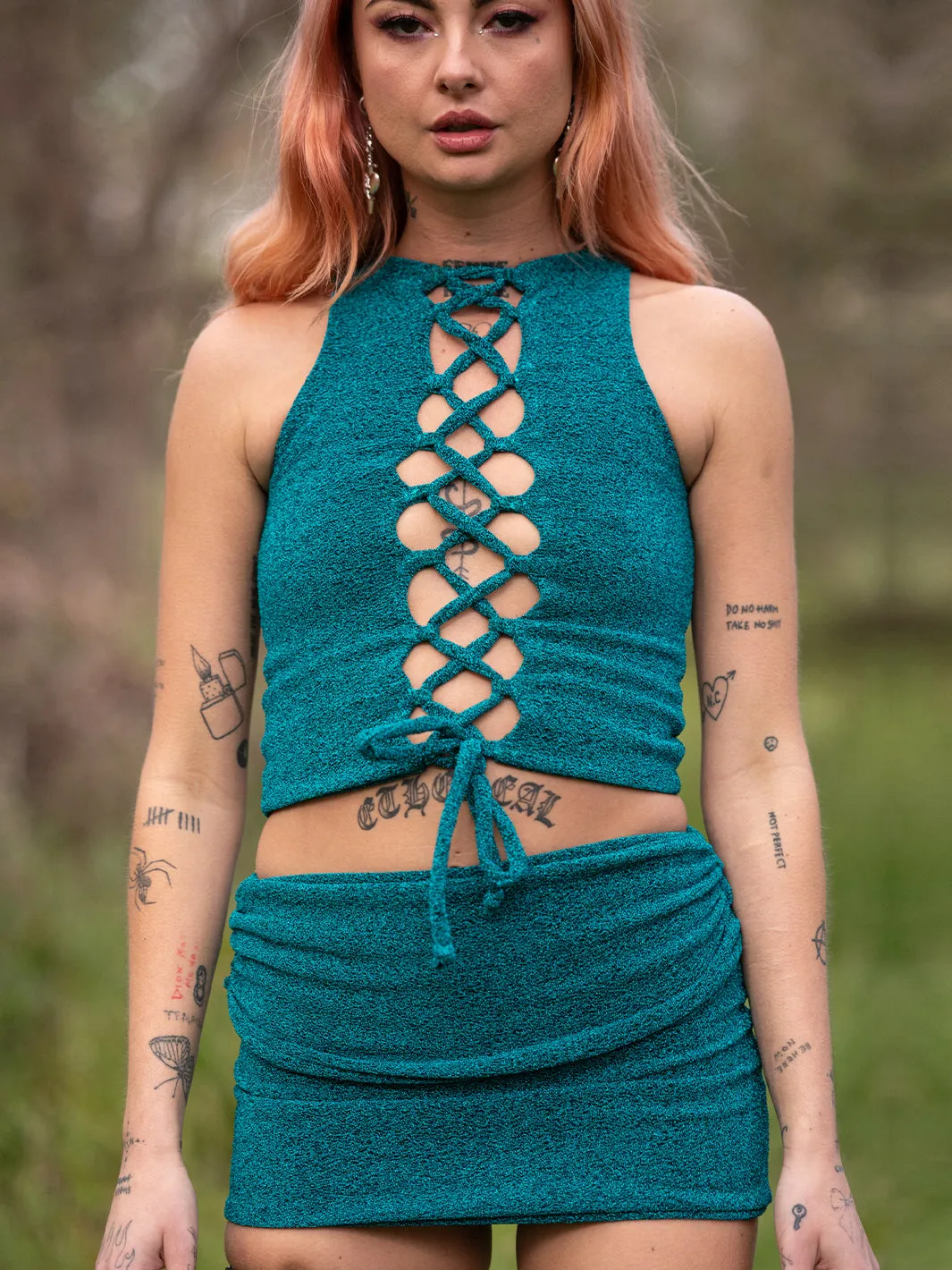 *EXCLUSIVE* ZENITH SKIRT - GREEN