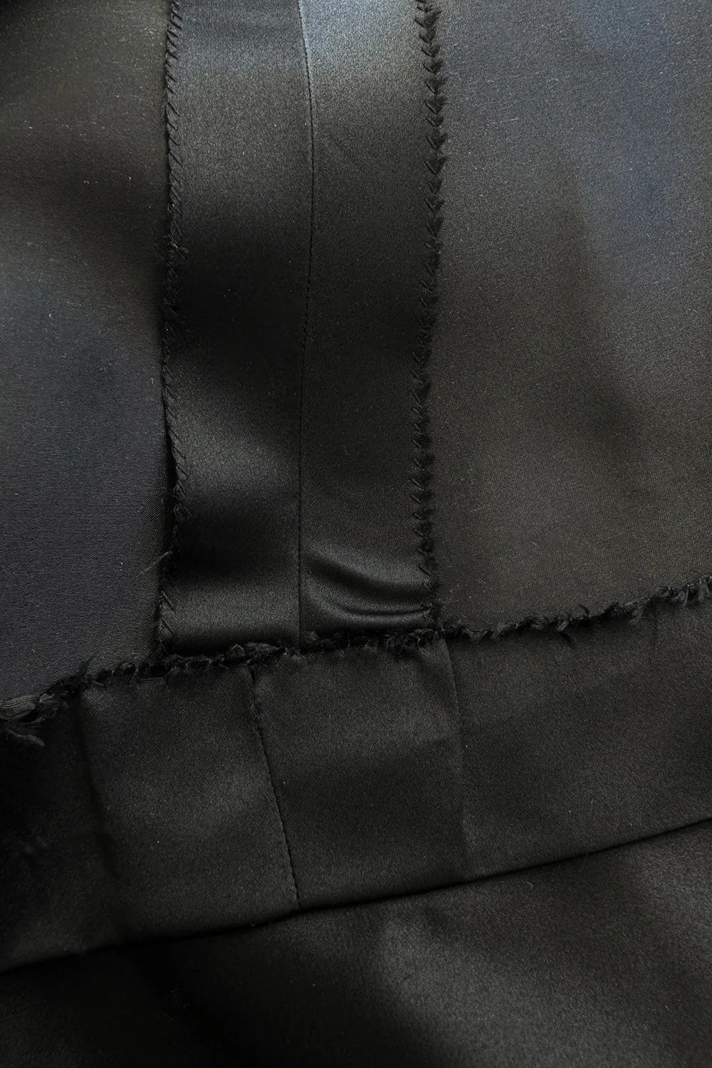 Extraordinary Winter 1954 Cristobal Balenciaga Haute Couture Strapless Black Silk Dress w Lace Bodice