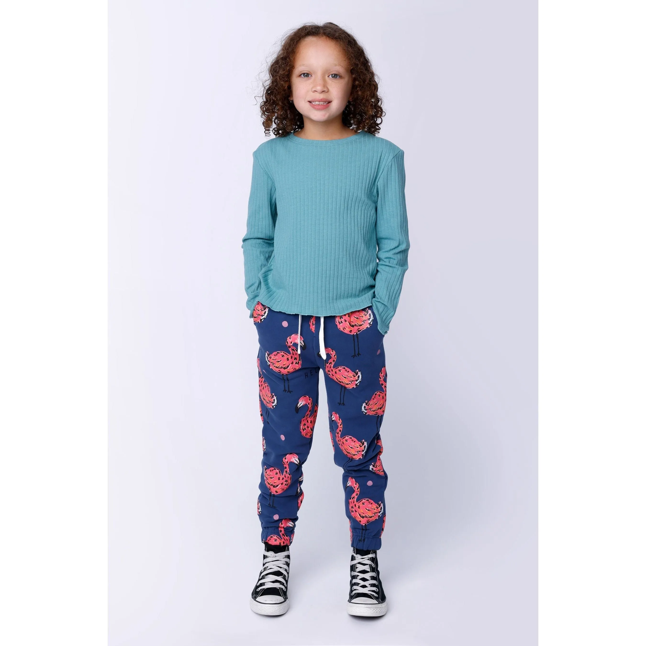 Flamingo Party Furry Trackies