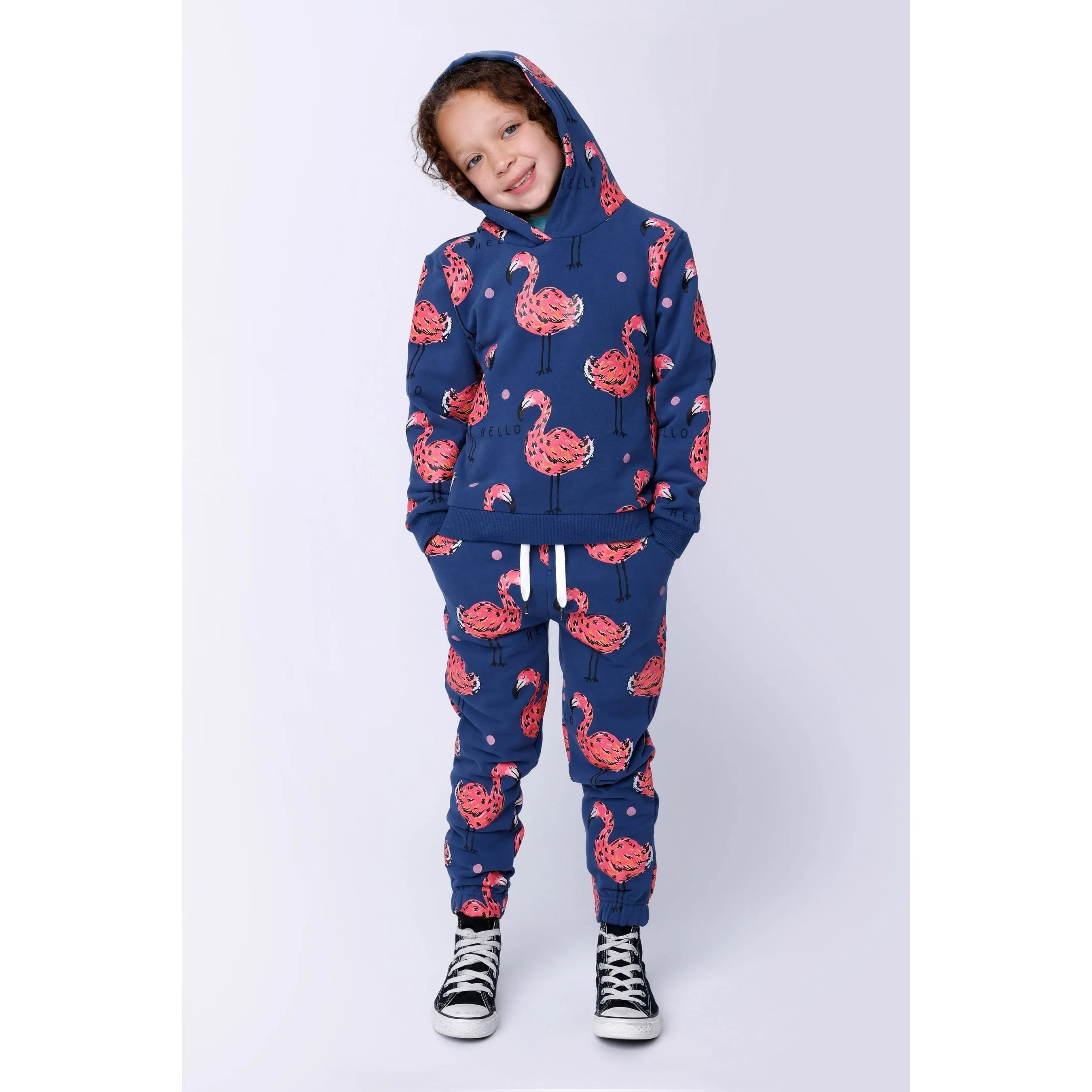 Flamingo Party Furry Trackies