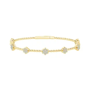 Flexie Diamond Bangle 3/4 ct tw 14k Yellow Gold