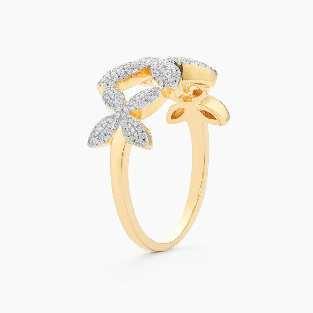 Flower Power Statement Ring