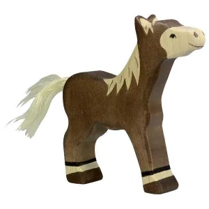 Foal, Standing, Dark Brown