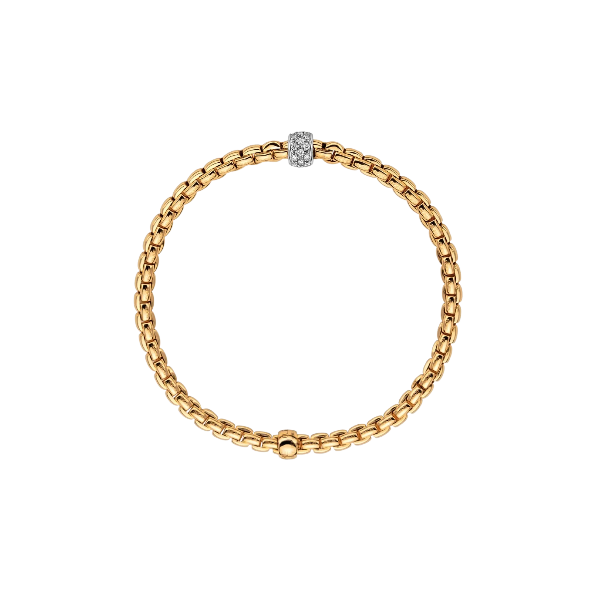 Fope Eka Flex'it bracelet with diamond pave'