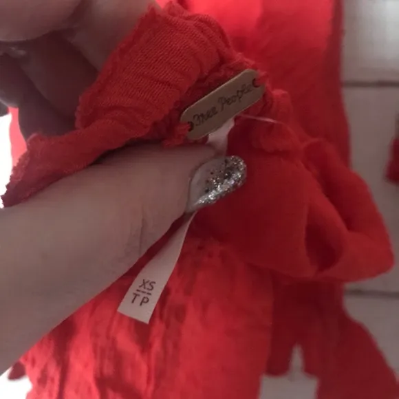 Free People Hooked On You Set Red Size XS/S