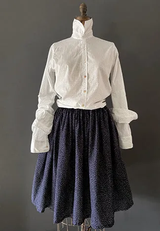 FULL GATHERED SKIRT RANDOM DOT