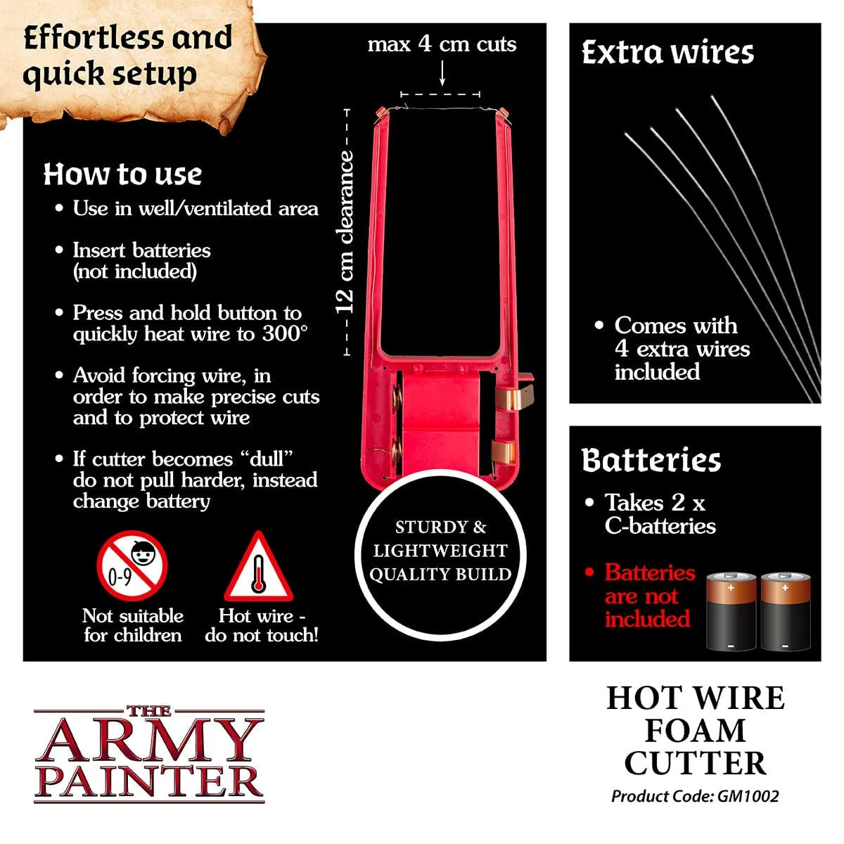 GAMEMASTER Hot Wire Foam Cutter