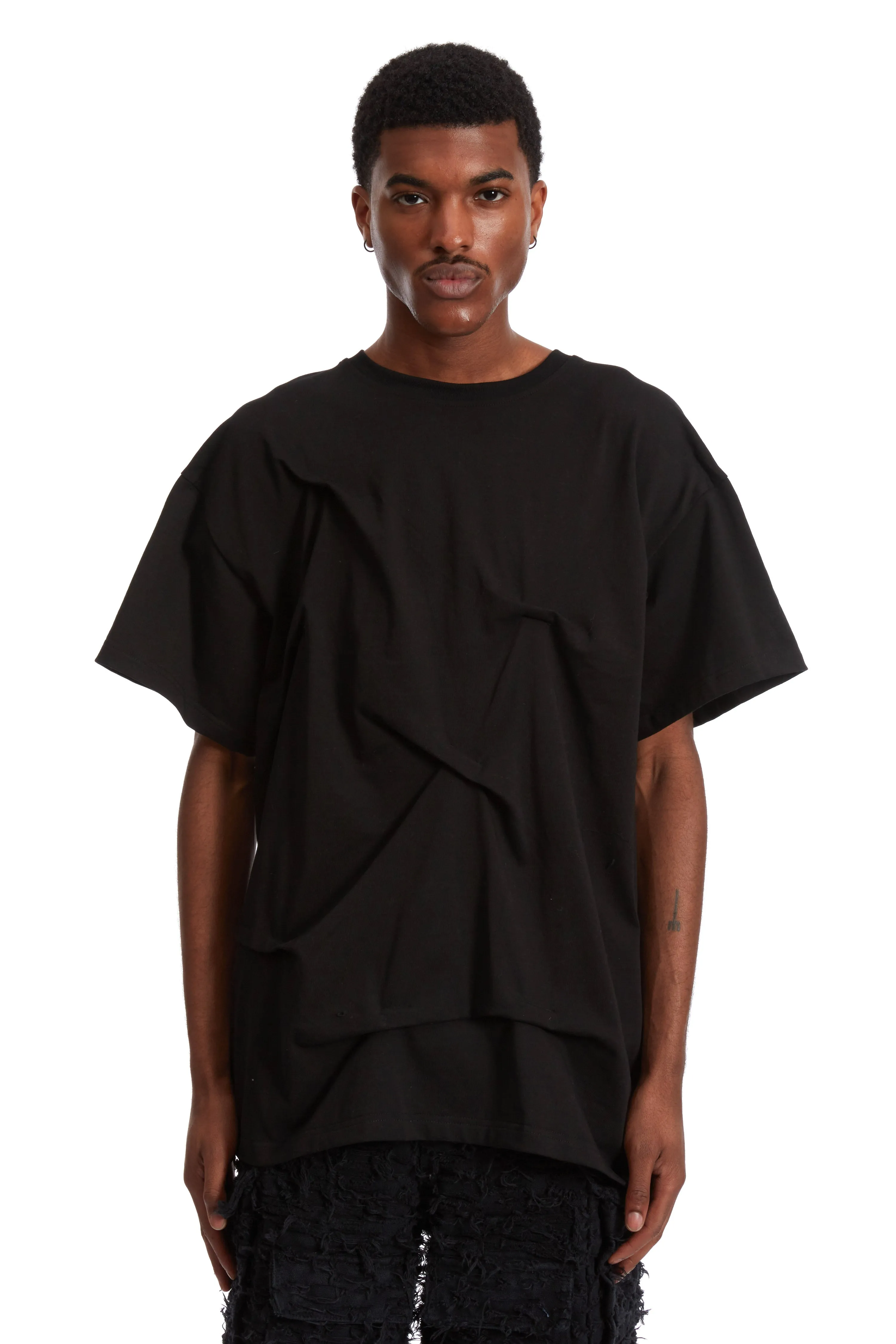 GATHERED SHORT SLEEVE