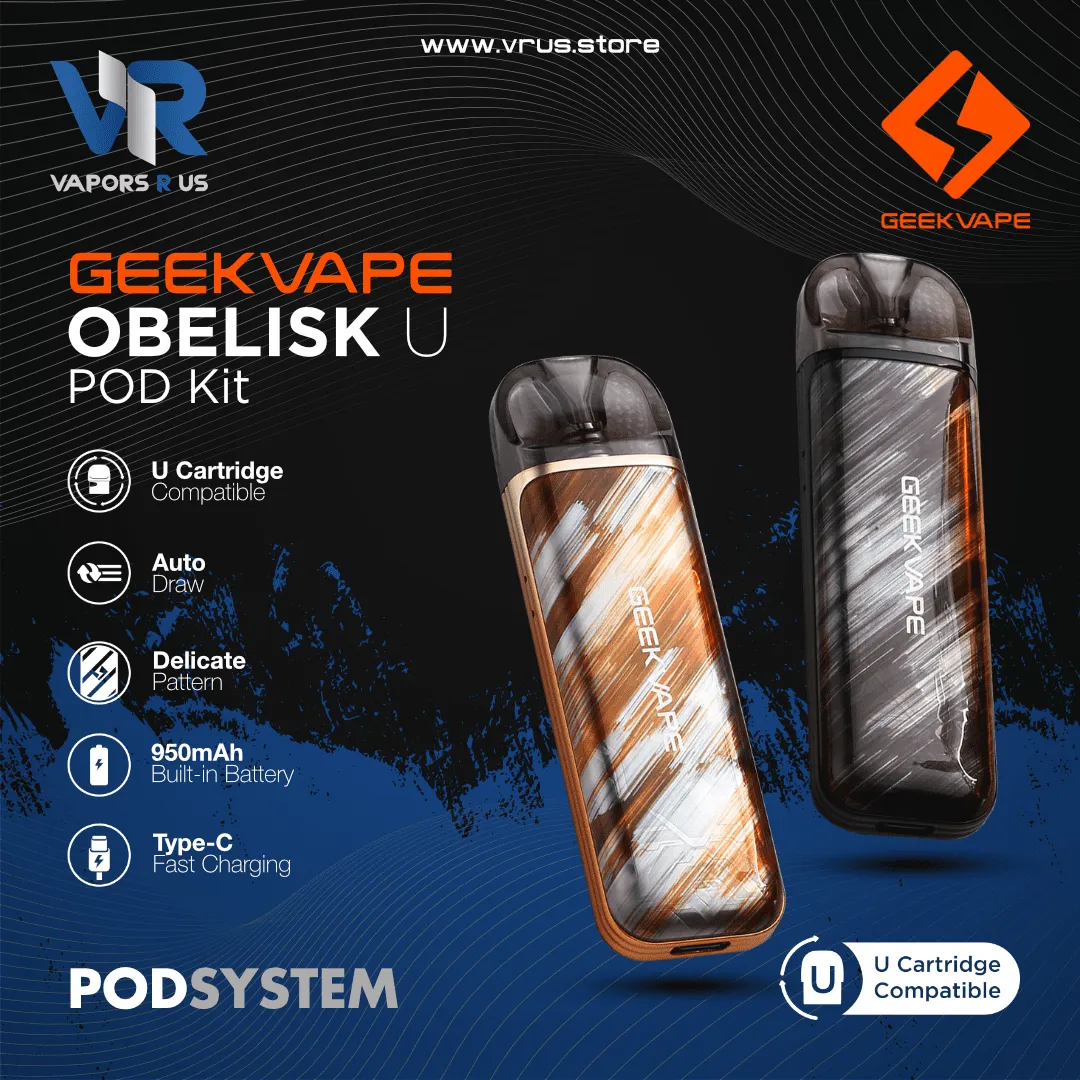 GEEKVAPE - Obelisk U Pod Kit 950mAh (GEEKVAPE U Series)
