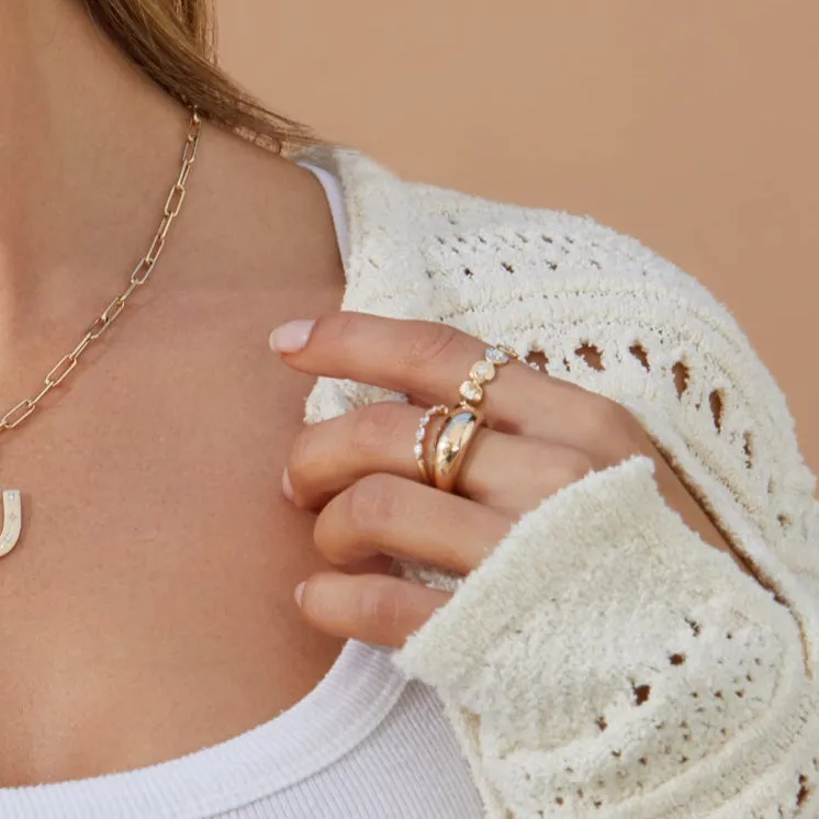 Gold Frame Diamond Ring
