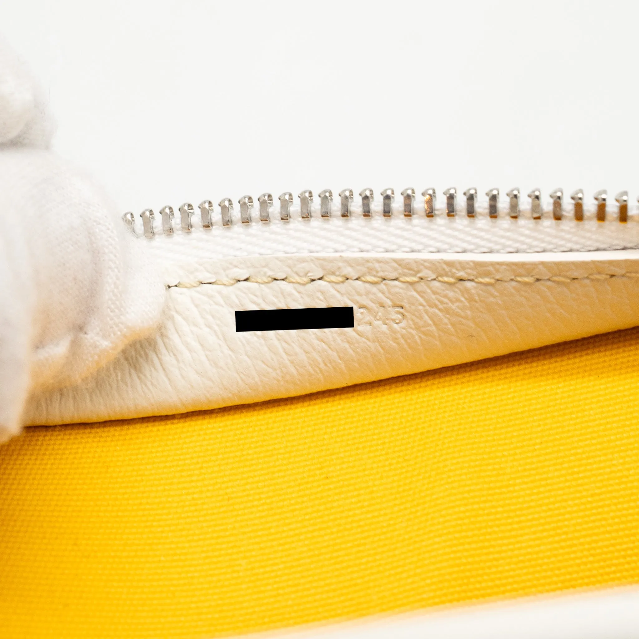 Goyard Jouvence MM Toiletry Bag Goyardine Canvas White SHW
