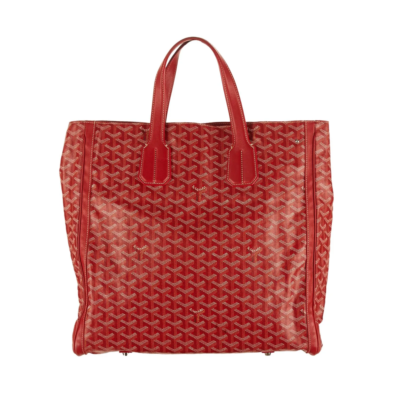 Goyard Red Logo Tote