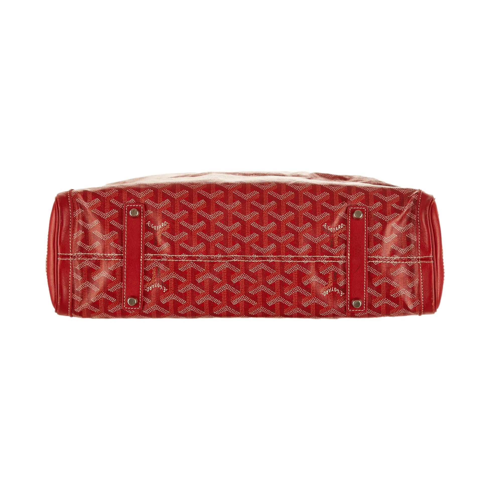 Goyard Red Logo Tote