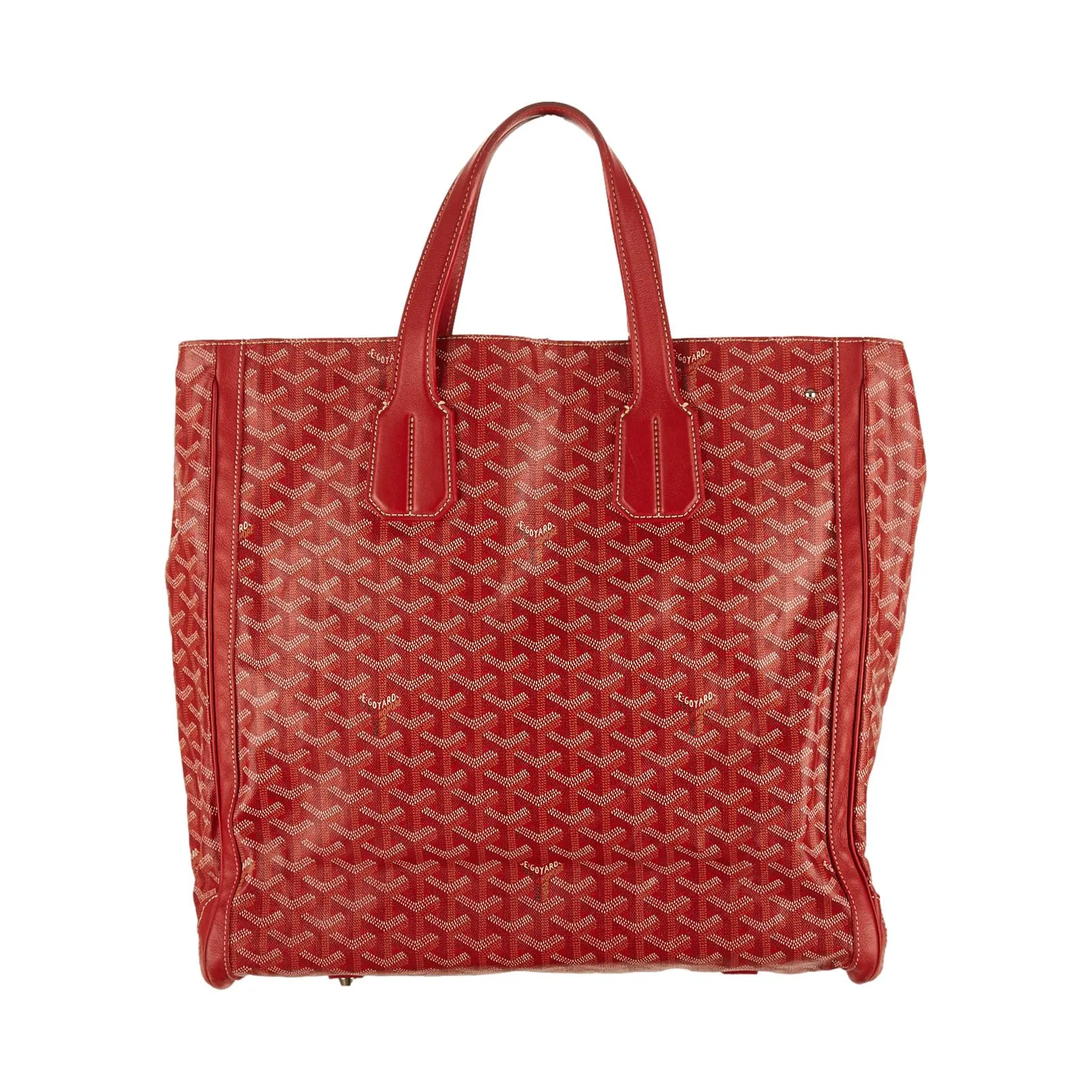 Goyard Red Logo Tote