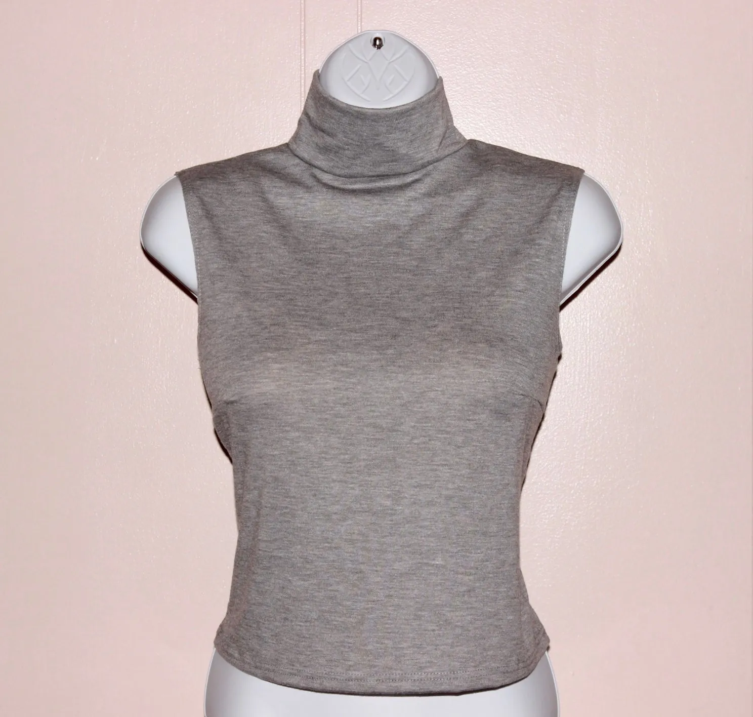Gray Modest Top