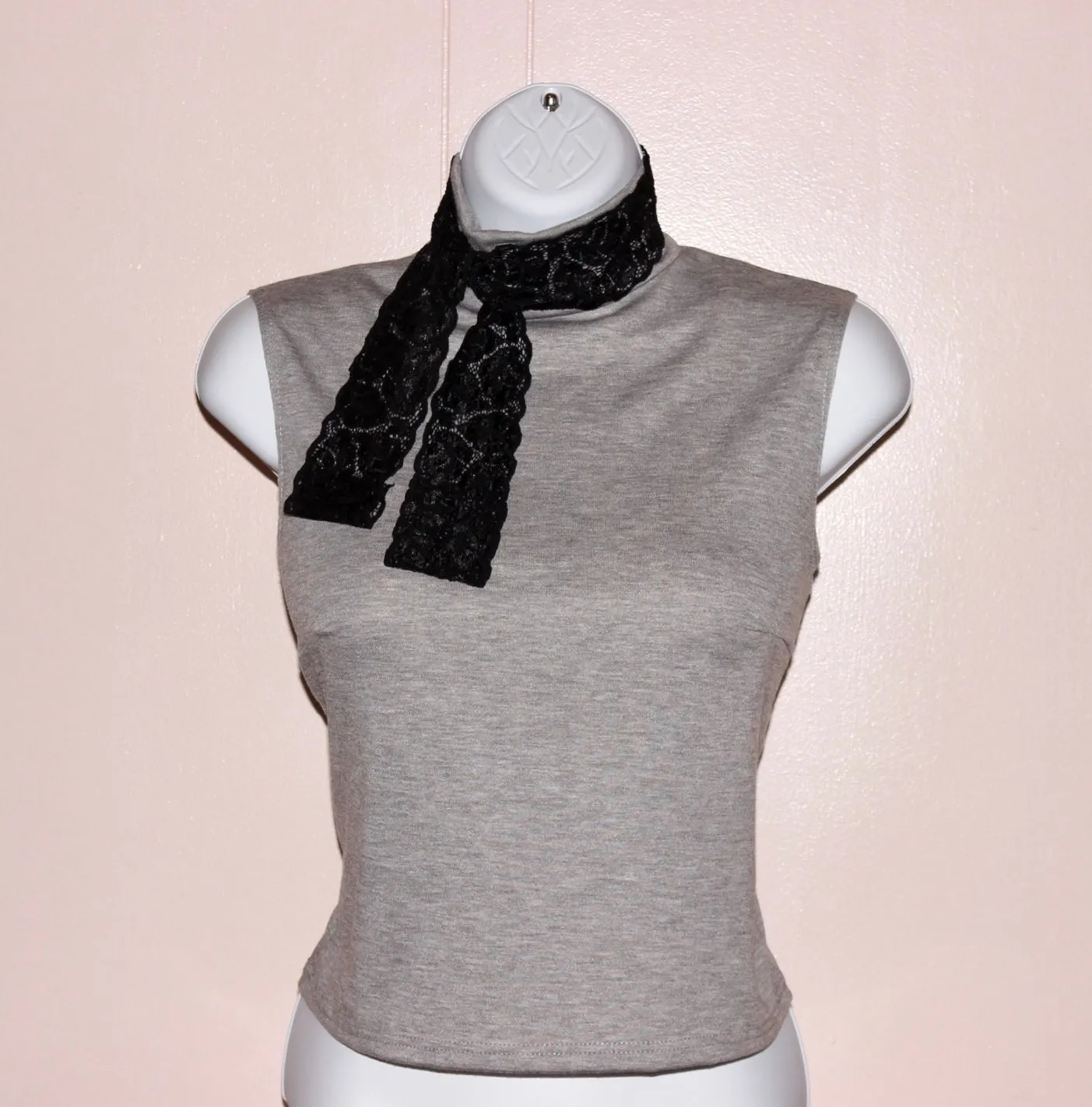 Gray Modest Top