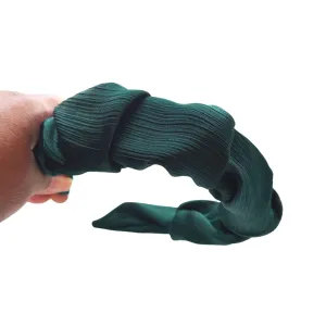 Green Pleated Headband