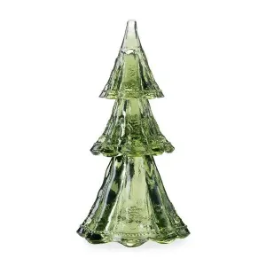 Green Stackable Glass Tree