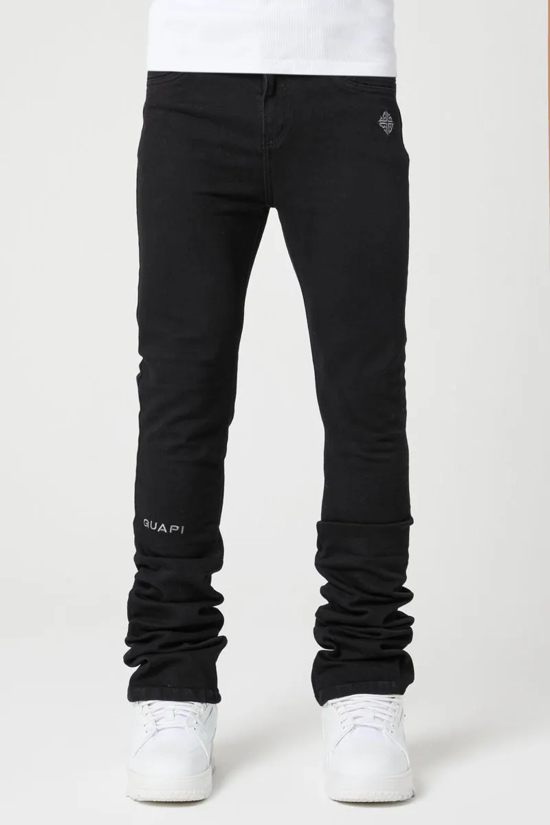 GUAPI Obsidian Black Basics Stacked Denim