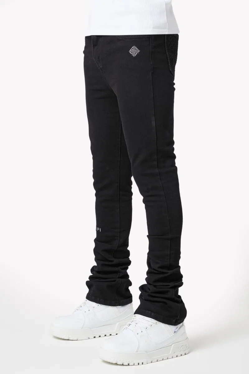 GUAPI Obsidian Black Basics Stacked Denim
