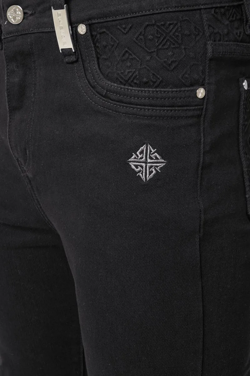 GUAPI Obsidian Black Basics Stacked Denim