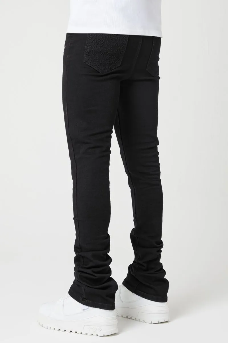 GUAPI Obsidian Black Basics Stacked Denim