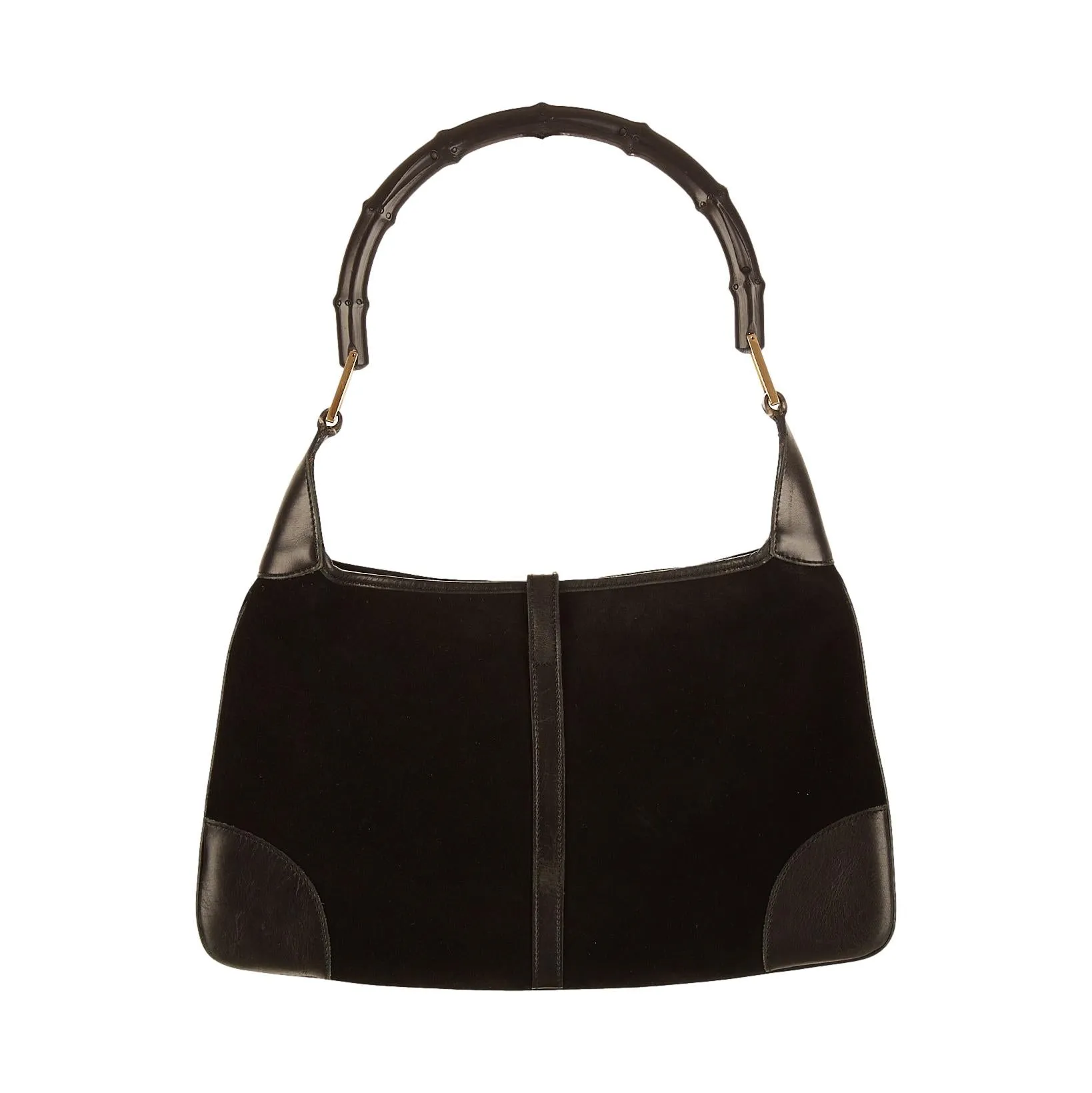 Gucci Black Bamboo Shoulder Bag