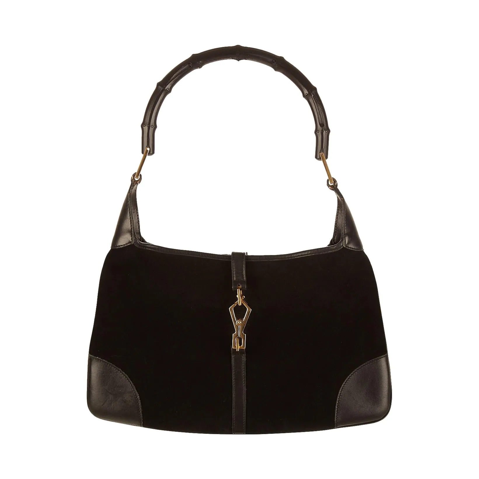 Gucci Black Bamboo Shoulder Bag