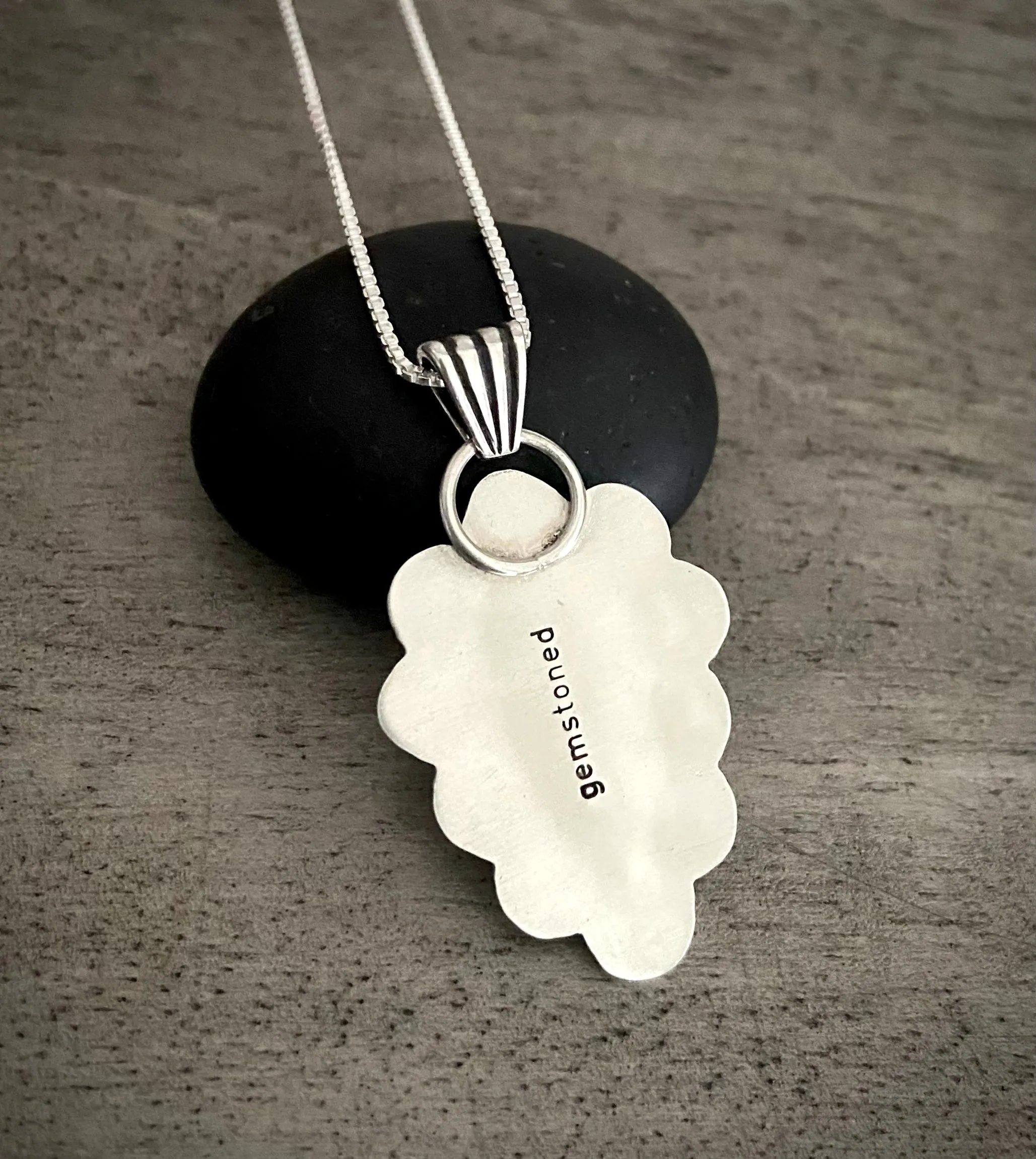 Hand Stamped Rosarita Pendant