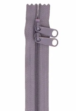 Handbag Zipper - 40in Gray (Double-Slide)