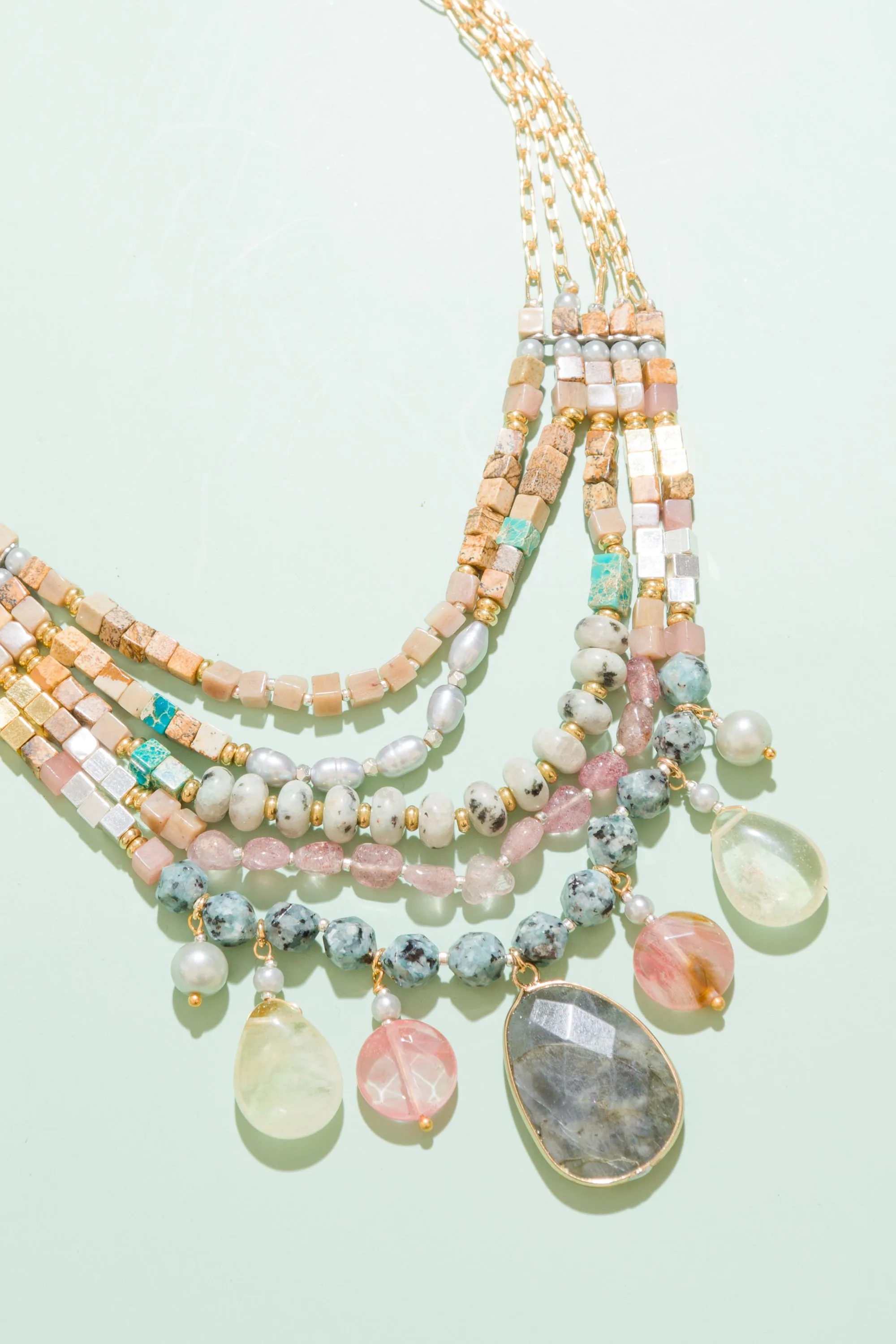 Helga Mixed Statement Necklace