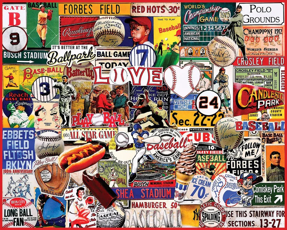 I Love Baseball Jigsaw Puzzle