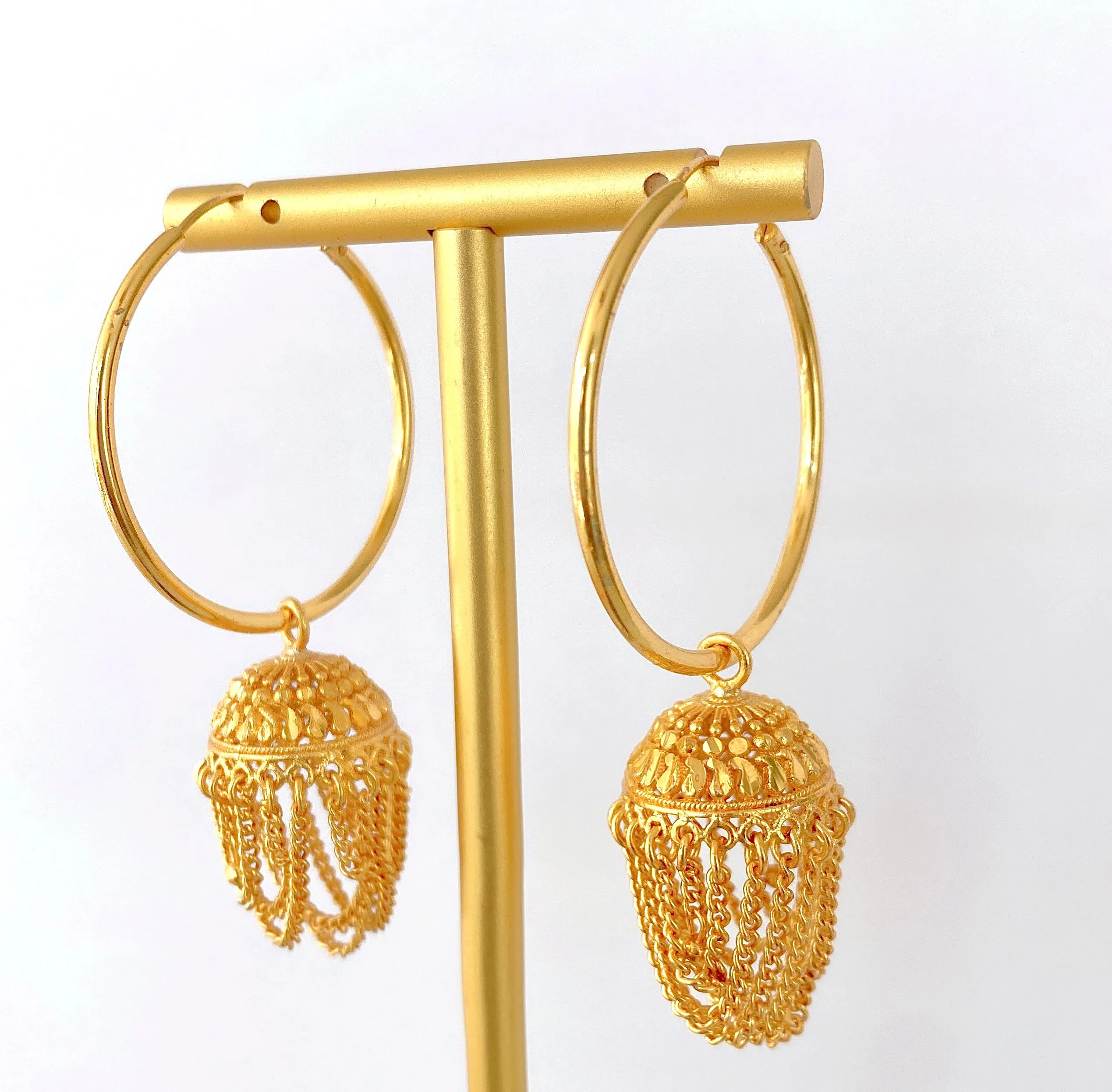 JHUMKA  HOOP EARRINGS