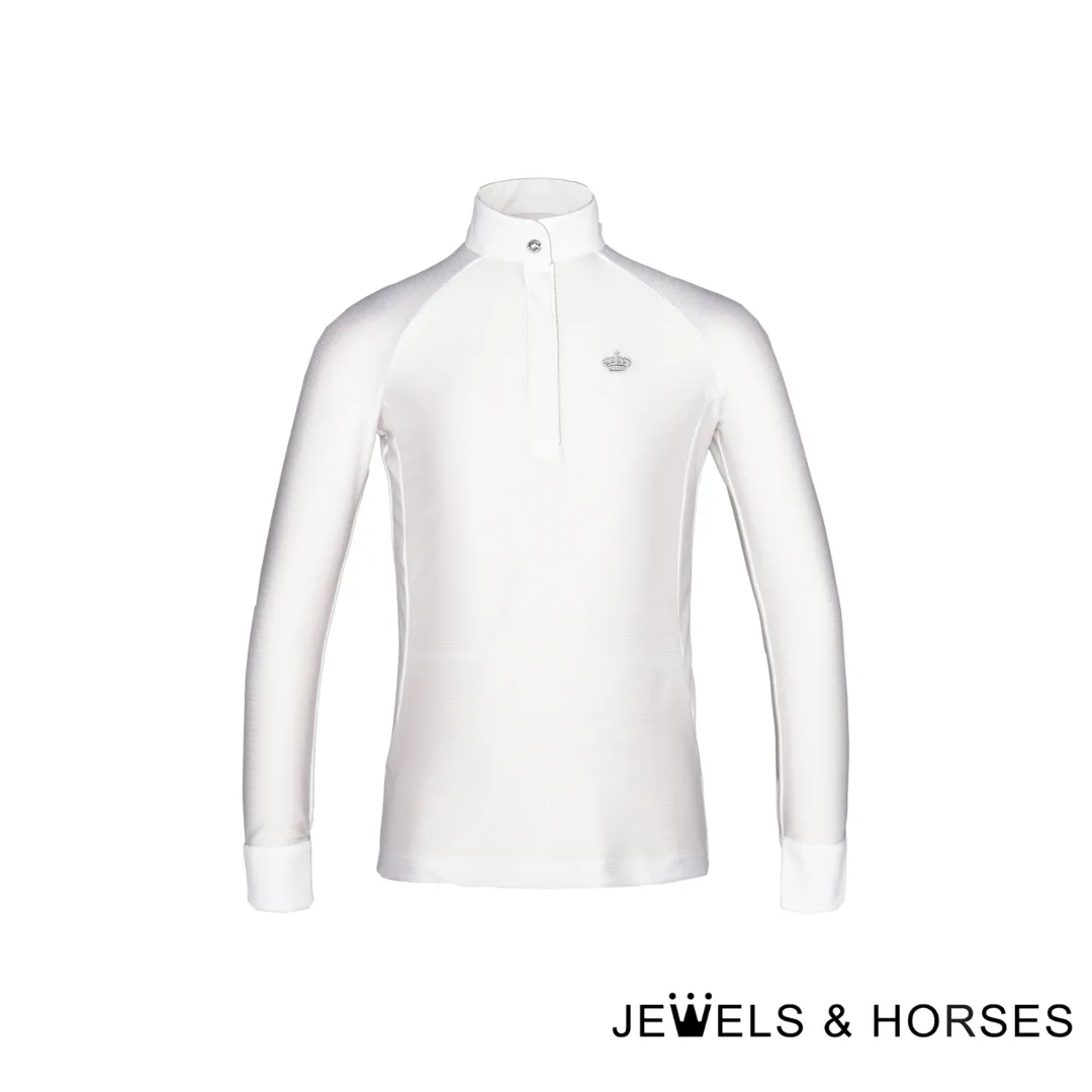 Kingsland KL Roselyn Ladies Long Sleeve Show Shirt - White
