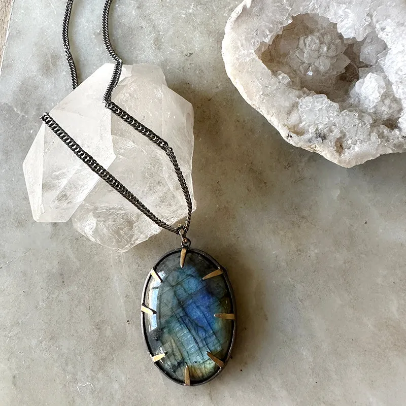 Labradorite Statement Necklace