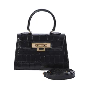 Lalage Fonteyn Small top handle Handbag with optional crossbody strap