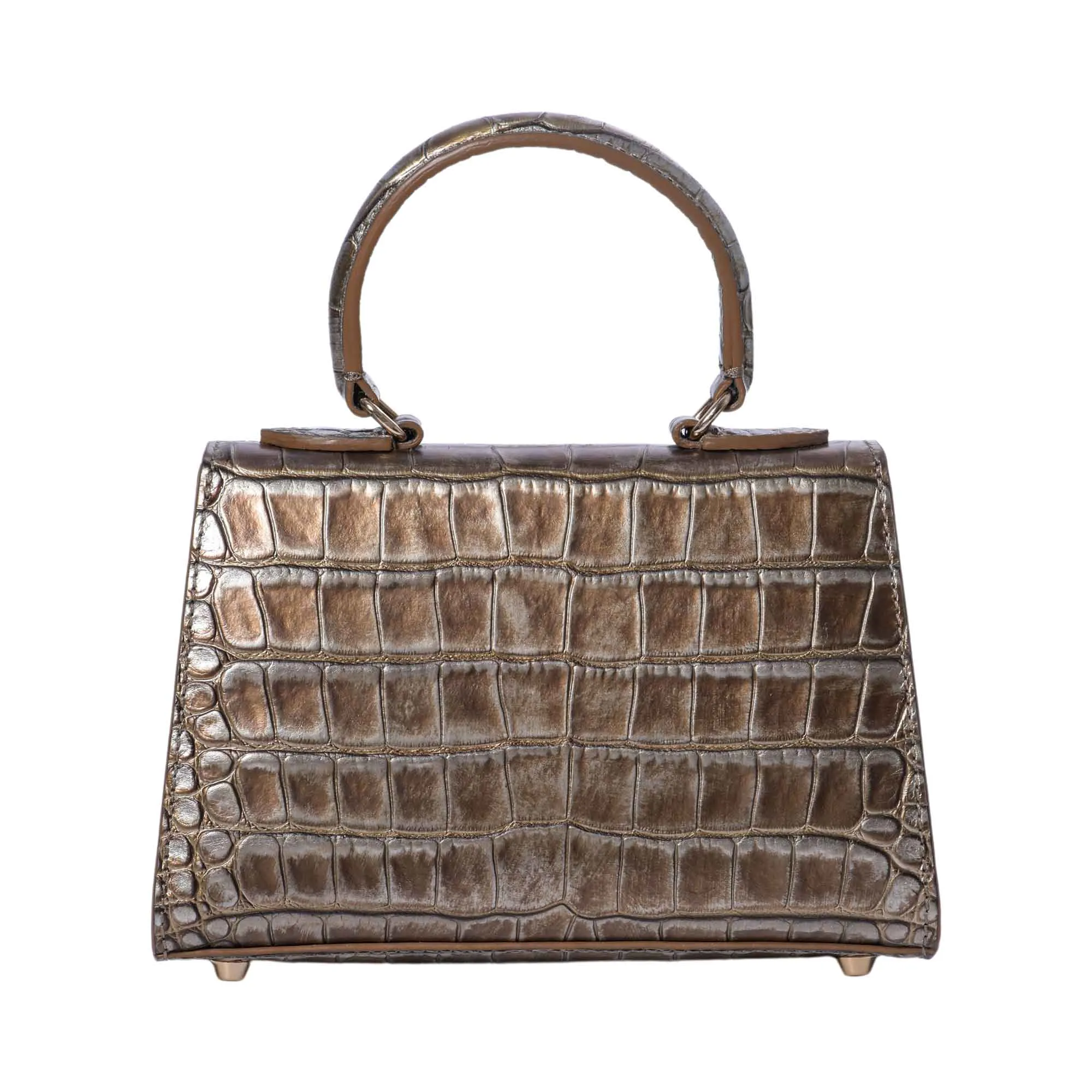 Lalage Fonteyn Small top handle Handbag with optional crossbody strap
