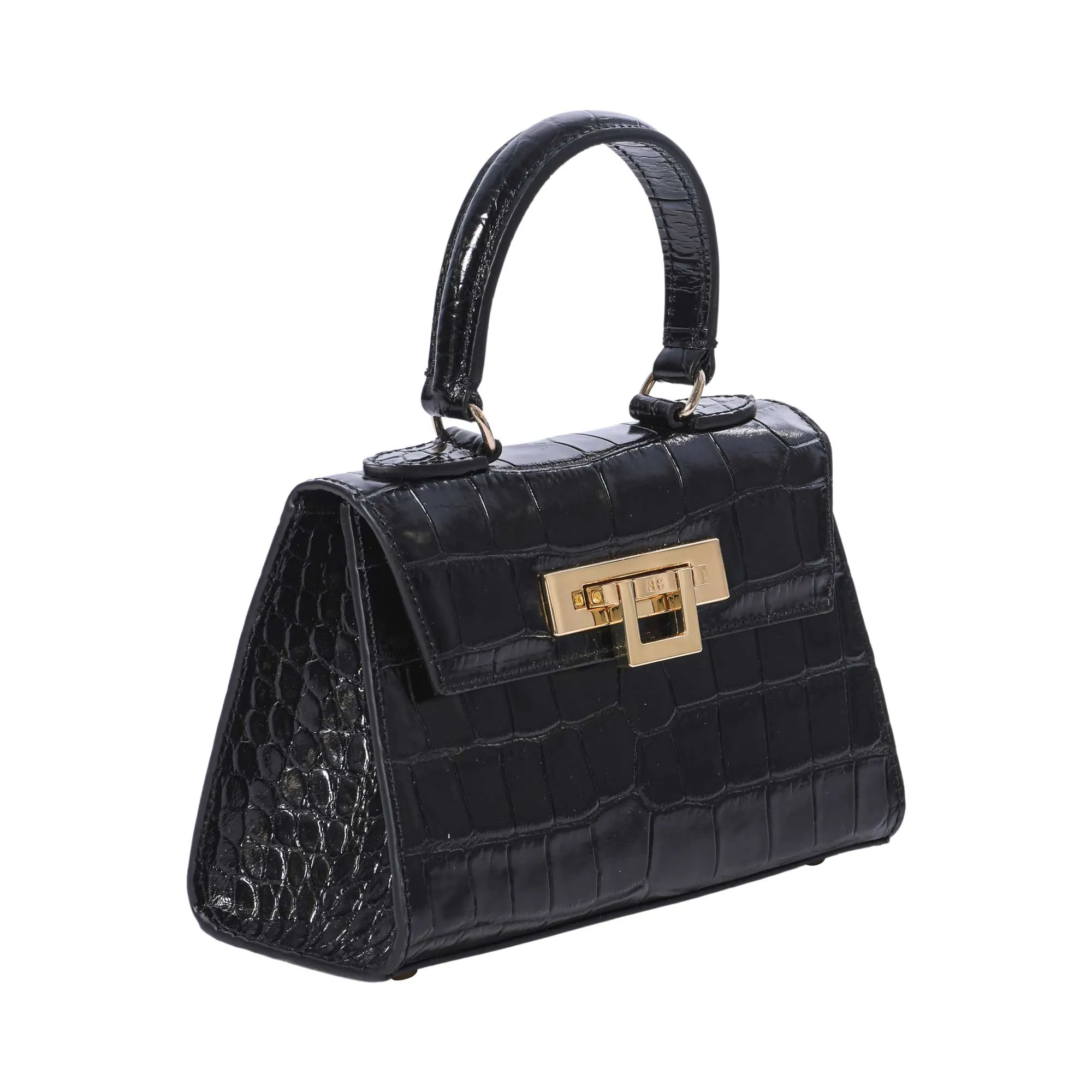 Lalage Fonteyn Small top handle Handbag with optional crossbody strap