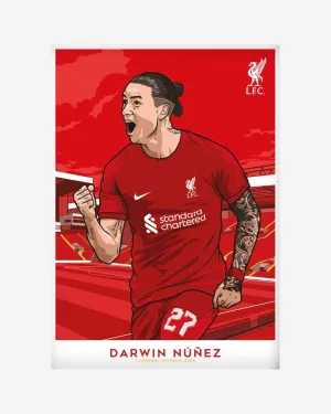 LFC Darwin Núñez A2 Print