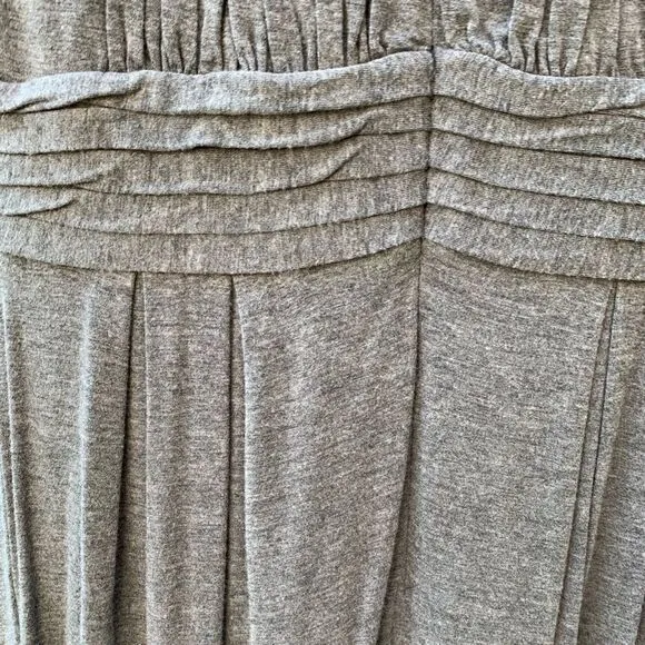 Like New - Max &amp; Cleo Gray Pleated Jersey Dress M