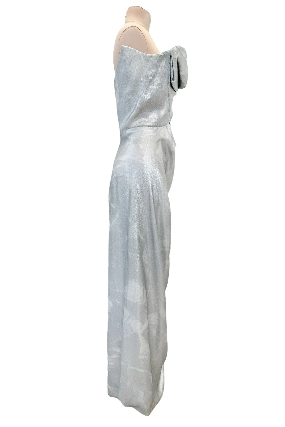 Limited Edition 2012 Vivienne Westwood Red Carpet Capsule Collection Silver Sequin Strapless Dress