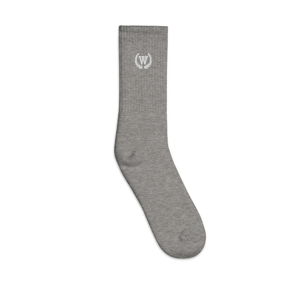 Logo Embroidered Socks
