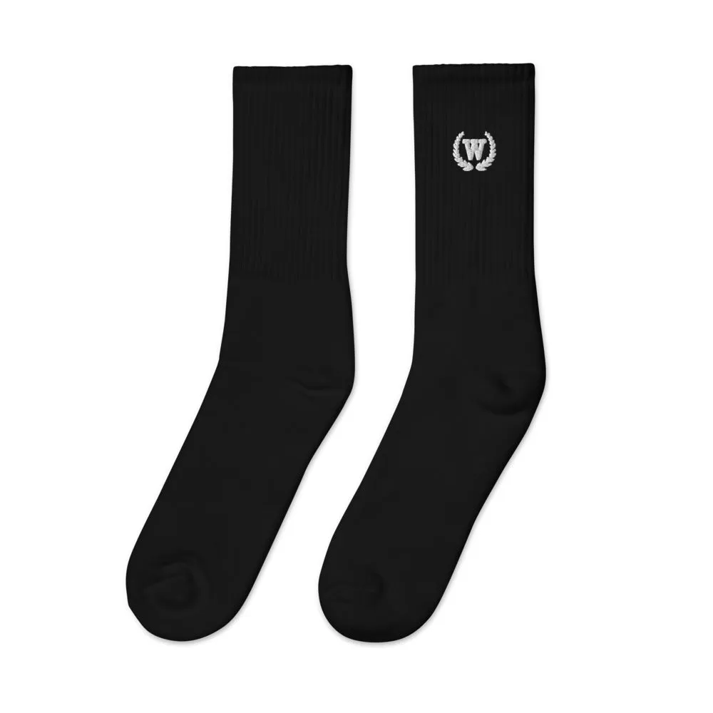 Logo Embroidered Socks