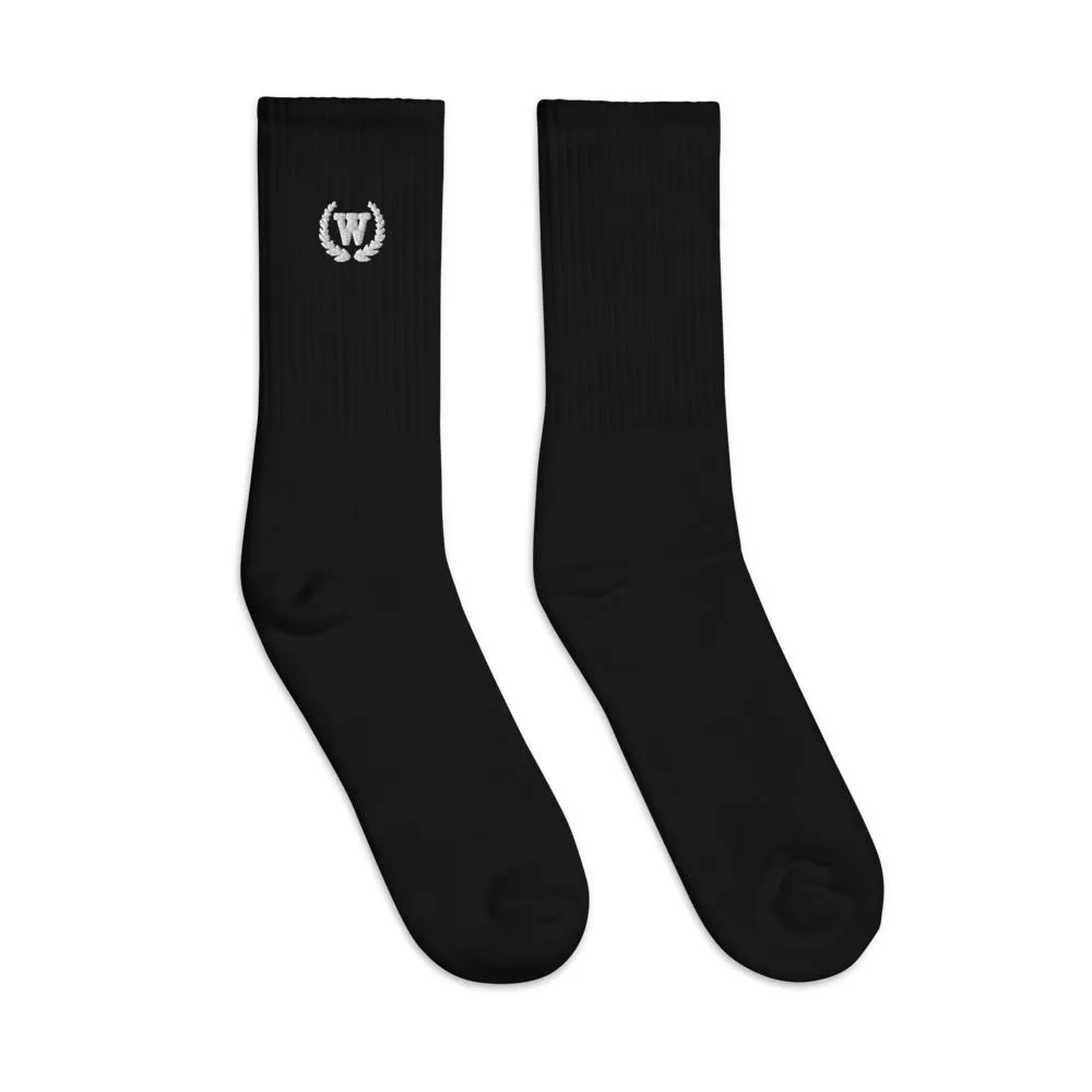Logo Embroidered Socks