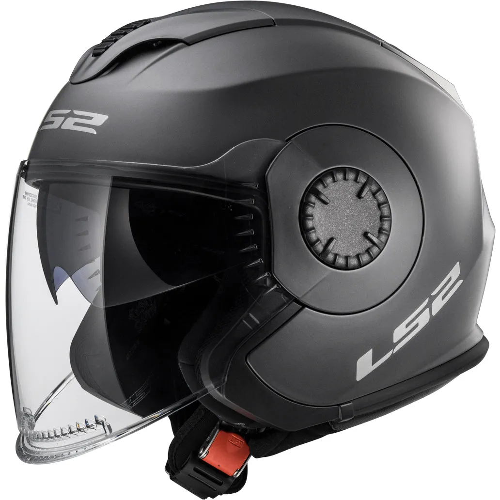 LS2 Helmets Verso Solid Motorcycle Open Face & 3/4 Helmet